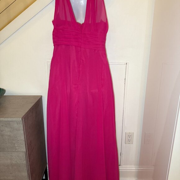 Formal Chiffon Bridesmaid Mother-of-Bride gown dress, SIZE 10 - Picture 3 of 9